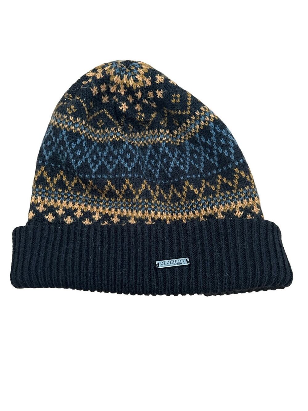 Element Multicolor Printed Beanie Black